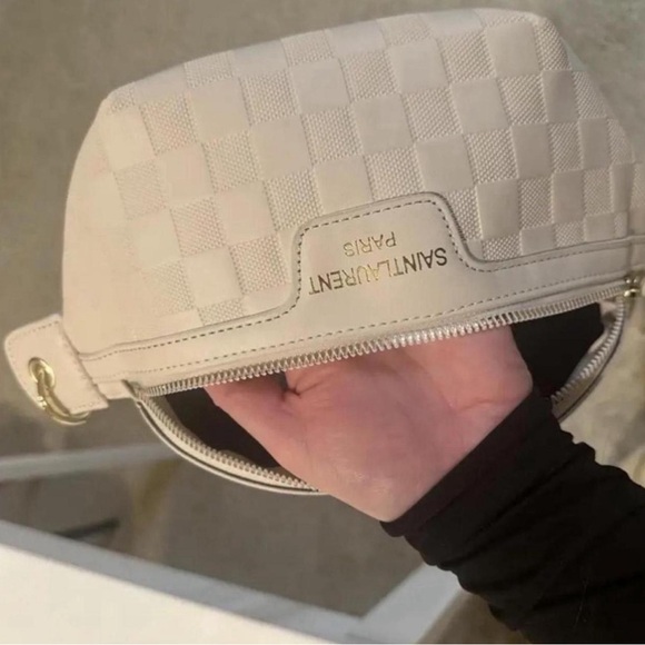 “Saint Laurent” White Crossbody Bag / Fanny Pack - Picture 3 of 4